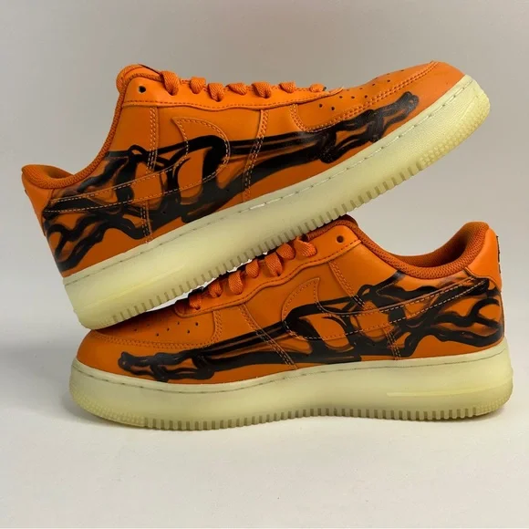 Nike Air Force 1 “Orange Skeleton Halloween” 2023 - Picture 3 of 8
